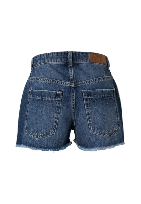 Short  de Urban Classics - Short en Jean Destroy - 27 à 32 - pour Femme - bleu - Urban Classics - View 2