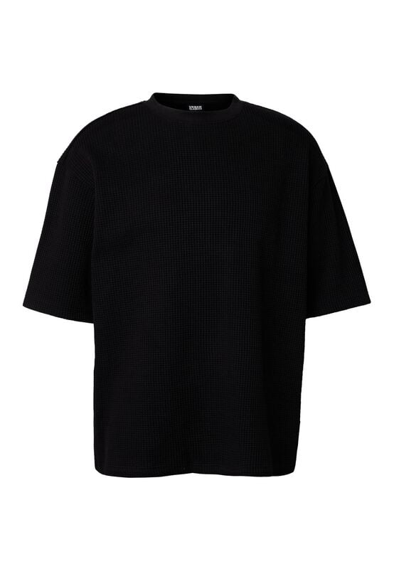 T-Shirt Manches courtes  de Urban Classics - Thermal Waffle Tee - S à XXL - pour Homme - noir - Urban Classics