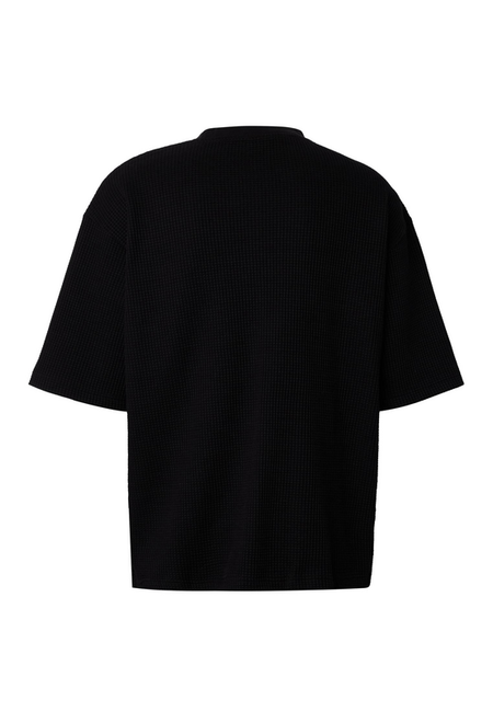 T-Shirt Manches courtes  de Urban Classics - Thermal Waffle Tee - S à XXL - pour Homme - noir - Urban Classics - View 2