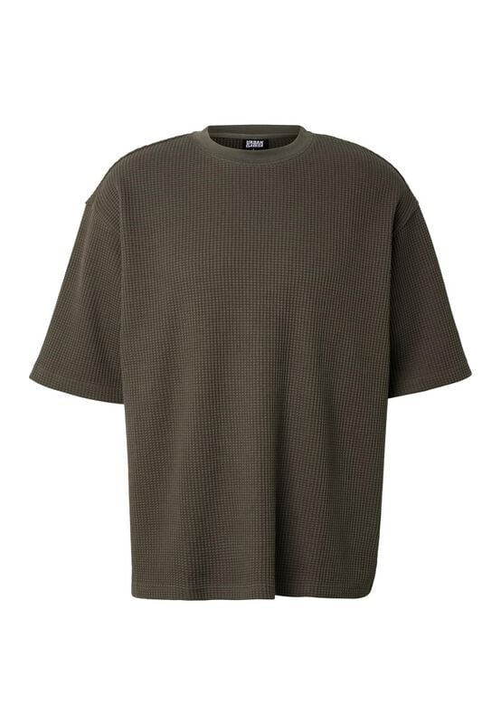 T-Shirt Manches courtes  de Urban Classics - Thermal Waffle Tee - S à XXL - pour Homme - olive - Urban Classics