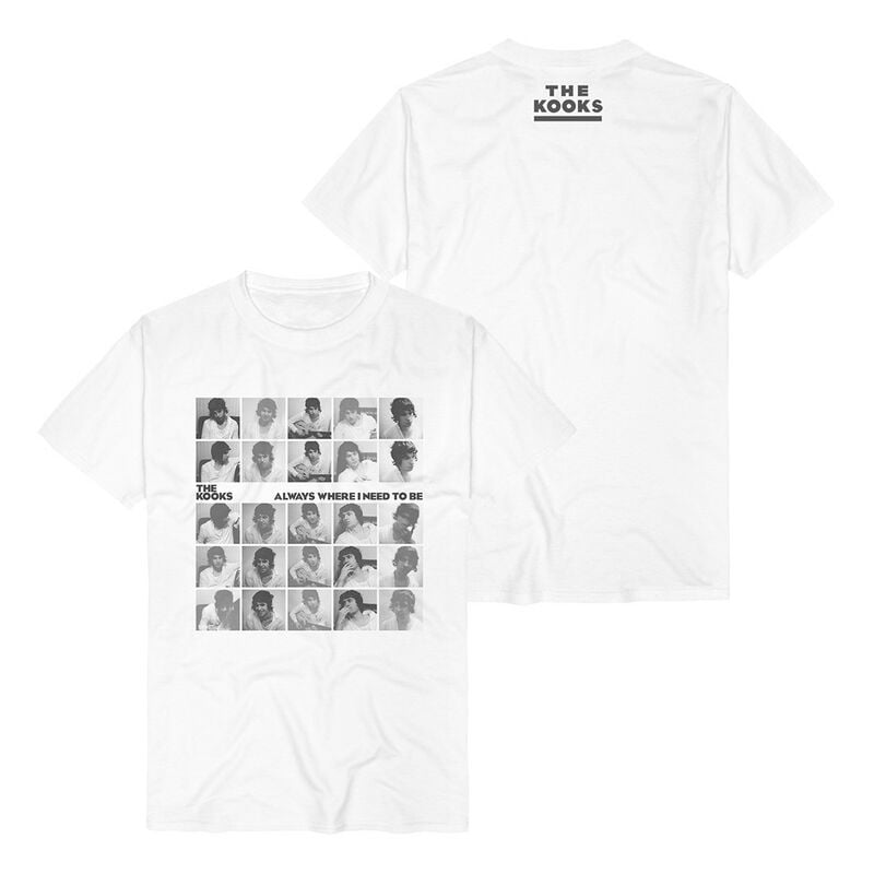 T-Shirt Manches courtes  de The Kooks - Always Where I Need To Be - S à 3XL - pour Homme - blanc - The Kooks