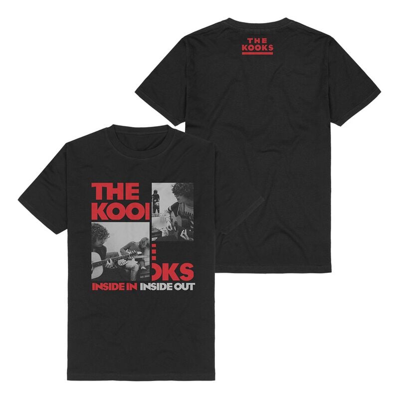 T-Shirt Manches courtes  de The Kooks - Inside In Inside Out - S à 3XL - pour Homme - noir - The Kooks