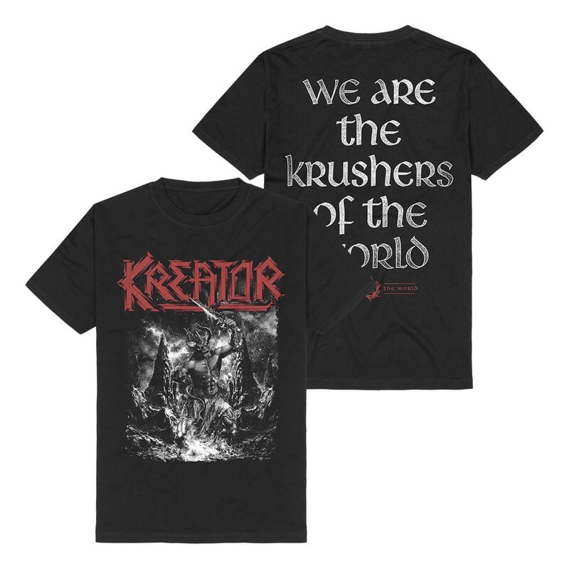 T-Shirt Manches courtes  de Kreator - Krushers of the World - S à 3XL - pour Homme - noir - Kreator