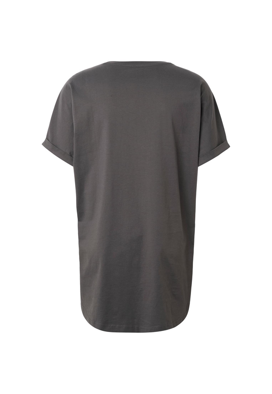 T-Shirt Manches courtes  de Urban Classics - T-Shirt Long Manches Retroussées - S à 5XL - pour Homme - gris foncé - Urban Classics - View 2