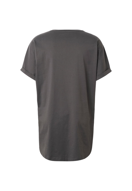 T-Shirt Manches courtes  de Urban Classics - T-Shirt Long Manches Retroussées - S à 5XL - pour Homme - gris foncé - Urban Classics - View 2