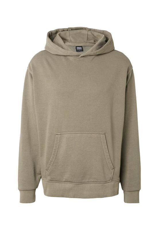 Sweat-shirt à capuche  de Urban Classics - Swea Délavé - S à XXL - pour Homme - olive - Urban Classics
