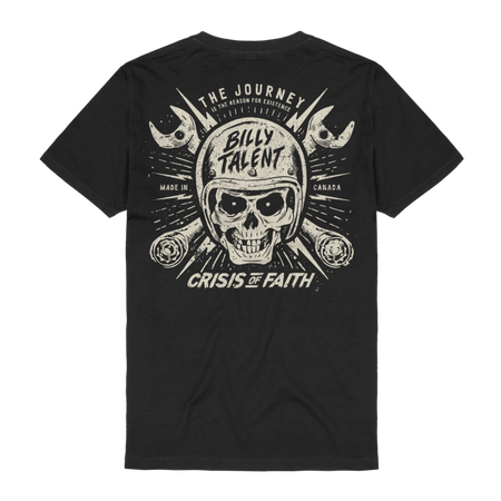 T-Shirt Manches courtes  de Billy Talent - Skull Wrench - S à 3XL - pour Homme - noir - Billy Talent - View 2