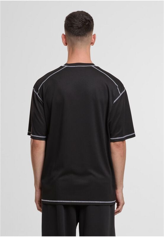 T-Shirt Oversize  de Urban Classics - Oversize Closehole - T-Shirt en Mesh - S à XXL - pour Homme - noir - Urban Classics