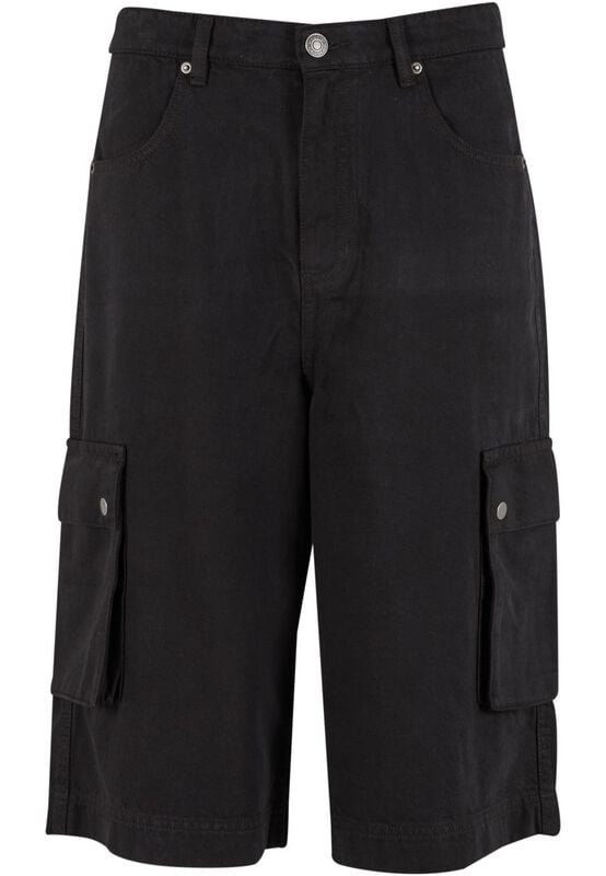 Short  de Urban Classics - Washed Workwear Cargo Shorts - 30 à 38 - pour Homme - noir - Urban Classics