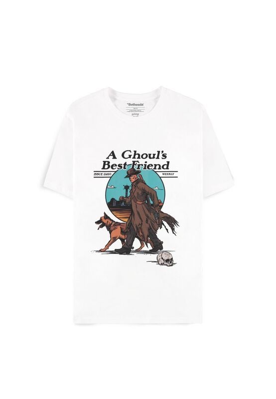 T-Shirt Manches courtes Gaming de Fallout - Ghoul's Bestfriend - S à XXL - pour Homme - blanc - Fallout