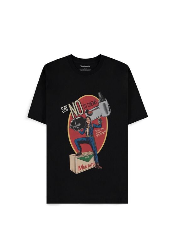 T-Shirt Manches courtes Gaming de Fallout - Say No to Chems - S à XXL - pour Homme - noir - Fallout
