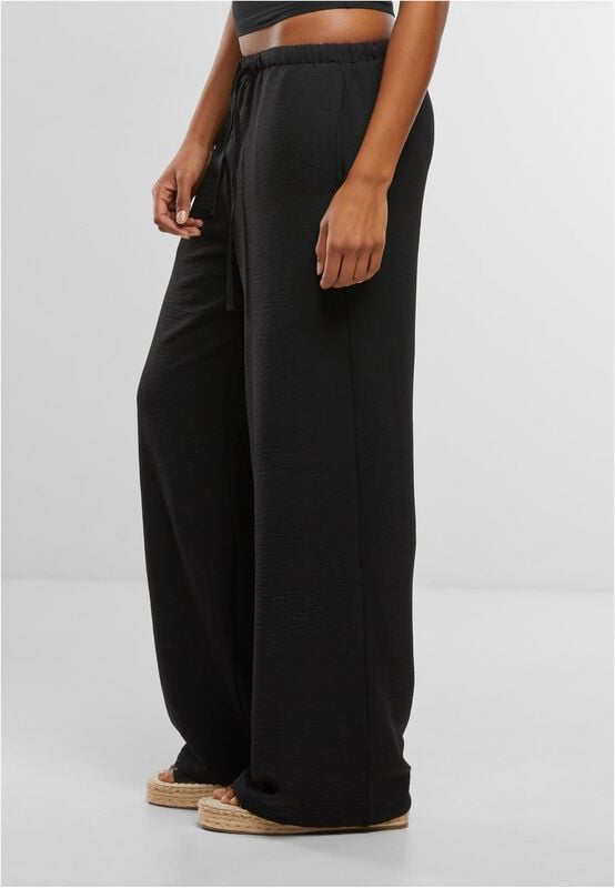 Pantalon en toile  de Urban Classics - Structured - Pantalon - XS à 4XL - pour Femme - noir - Urban Classics