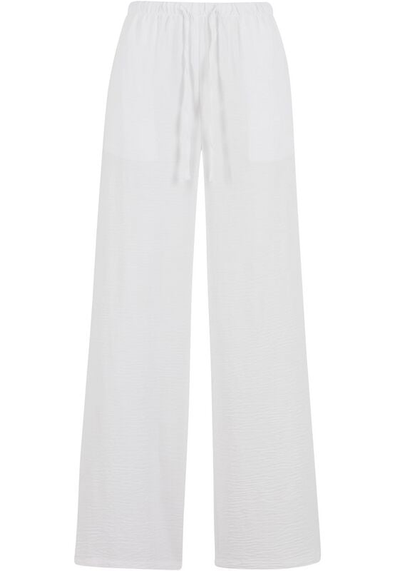 Pantalon en toile  de Urban Classics - Structured - Pantalon - XS à 4XL - pour Femme - blanc - Urban Classics
