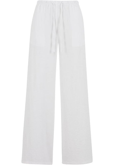 Pantalon en toile  de Urban Classics - Structured - Pantalon - XS à 4XL - pour Femme - blanc - Urban Classics