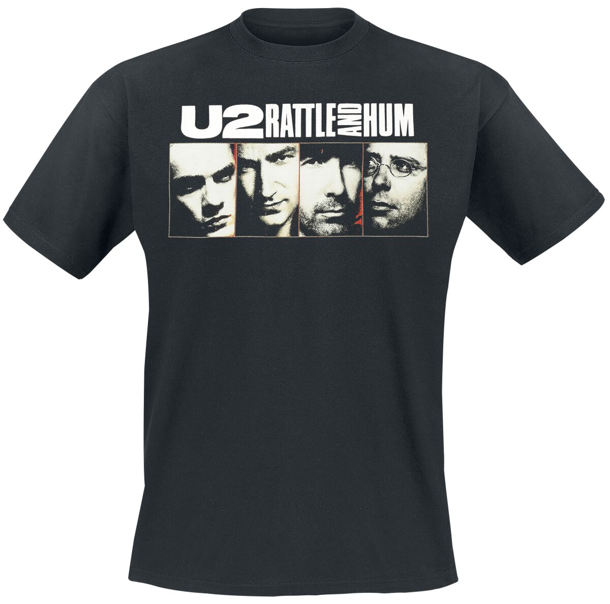 T-Shirt Manches courtes  de U2 - Rattle And Hum - S à 3XL - pour Homme - noir - U2