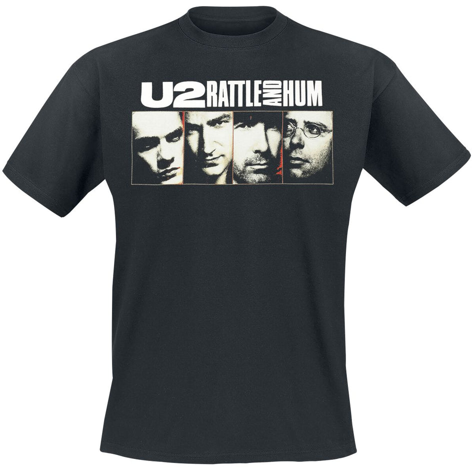 T-Shirt Manches courtes  de U2 - Rattle And Hum - S à 3XL - pour Homme - noir - U2
