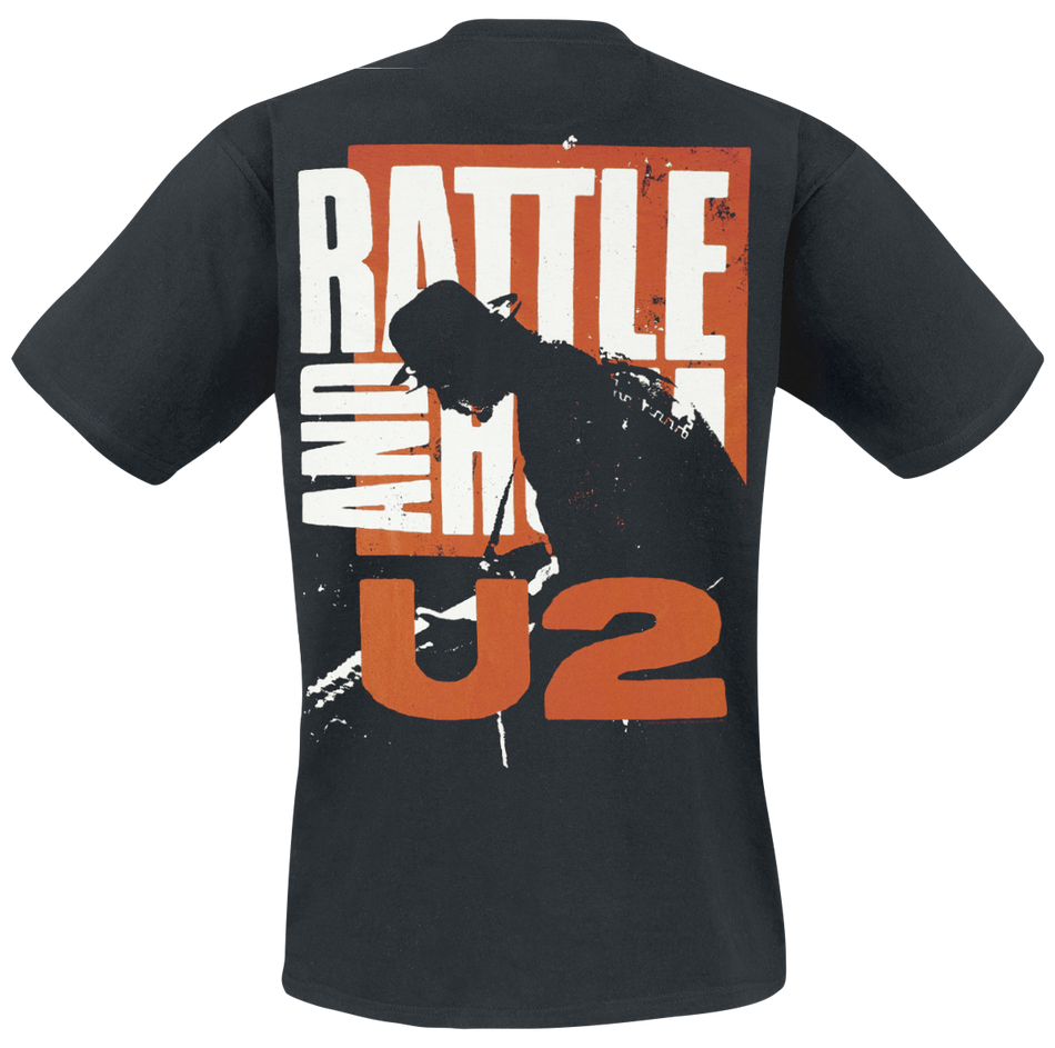 T-Shirt Manches courtes  de U2 - Rattle And Hum - S à 3XL - pour Homme - noir - U2 - View 2