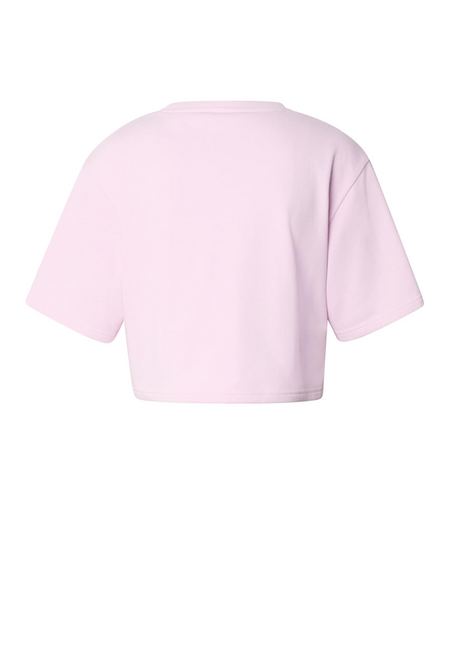 T-Shirt Manches courtes  de Urban Classics - Crop Top Terry - M à XL - pour Femme - rose clair - Urban Classics - View 2