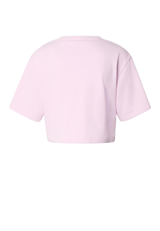 T-Shirt Manches courtes  de Urban Classics - Crop Top Terry - XS à XL - pour Femme - rose clair - Urban Classics - View 2
