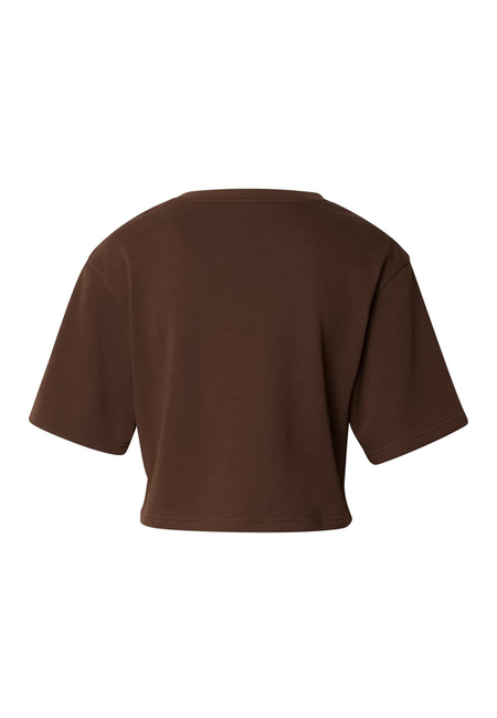 T-Shirt Manches courtes  de Urban Classics - Crop Top Terry - XS à 4XL - pour Femme - marron - Urban Classics - View 2