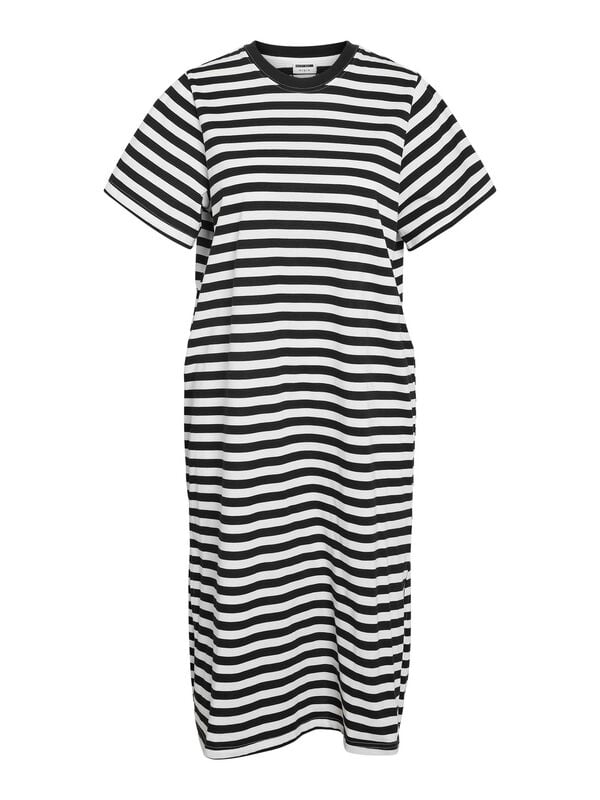 Robe courte  de Noisy May - NMINDIE S/S AZ425LB NOOS - Robe Courte - XS à XL - pour Femme - noir/blanc - Noisy May