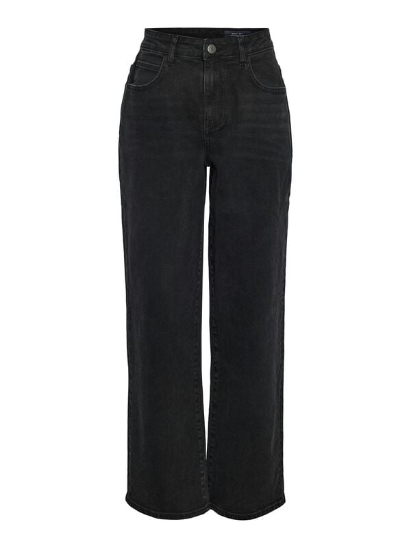 Jean  de Noisy May - NMJOSIE HW AZ385BL NOOS - Jean Ample - W27L32 à W32L32 - pour Femme - noir - Noisy May