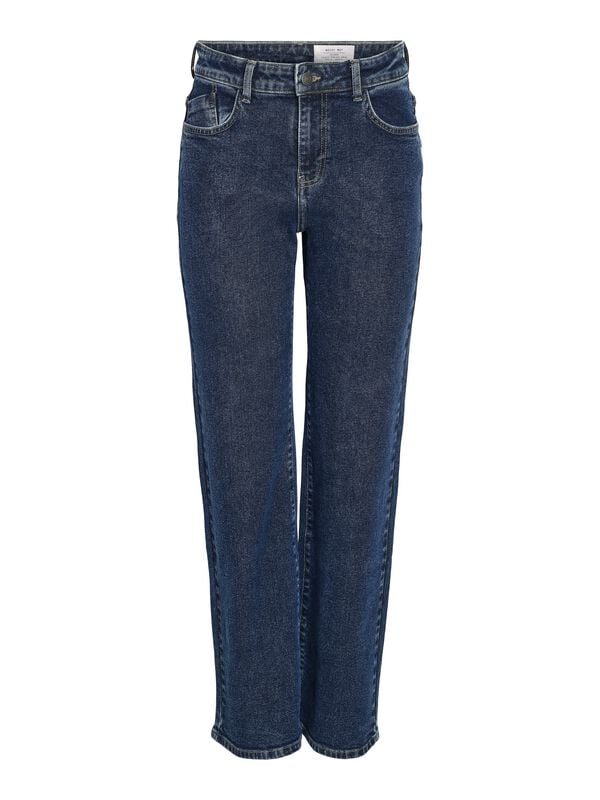 Jean  de Noisy May - NMYOLANDA AZ365DB FWD NOOS - Jean Droit Ample - W27L32 à W32L32 - pour Femme - bleu - Noisy May