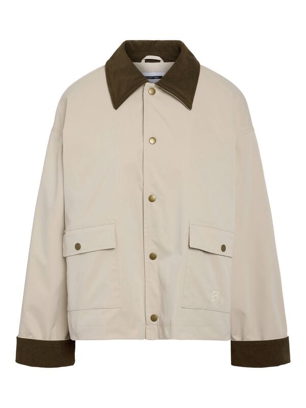 Veste mi-saison  de Noisy May - NMNORA NOOS - Veste en Velours Côtelé - XS à XL - pour Femme - beige - Noisy May