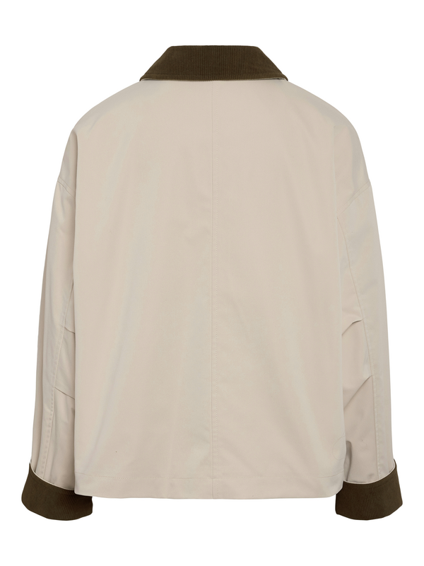 Veste mi-saison  de Noisy May - NMNORA NOOS - Veste en Velours Côtelé - XS à XL - pour Femme - beige - Noisy May - View 2