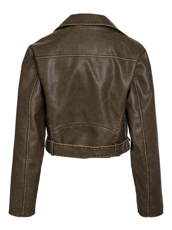 Veste en imitation cuir  de Noisy May - NMNELLY PU NOOS - Perfecto Court - XS à XL - pour Femme - noir - Noisy May - View 2