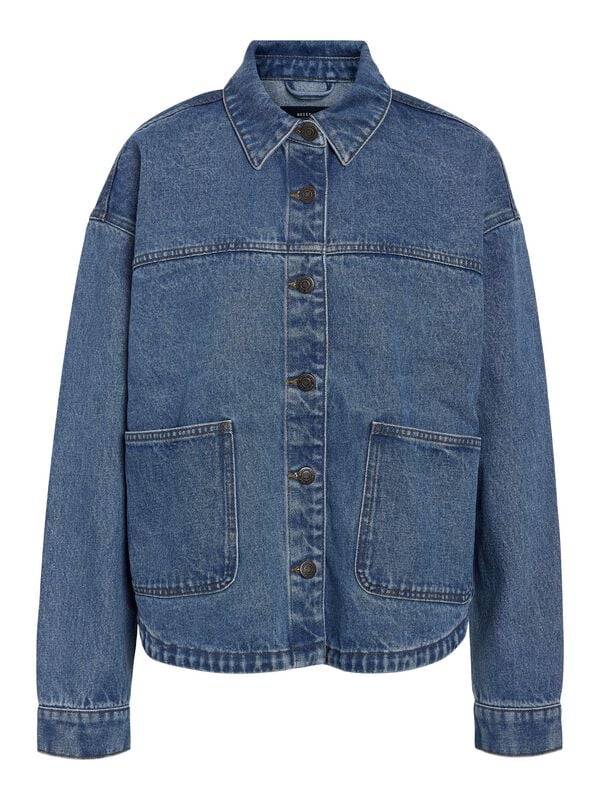 Chemise en jean  de Noisy May - NMKETTIE L/S REG VI557MB NOOS - Veste en Jean - XS à XL - pour Femme - bleu - Noisy May