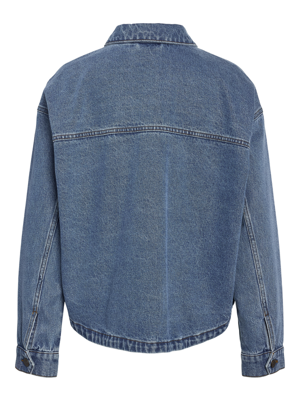 Chemise en jean  de Noisy May - NMKETTIE L/S REG VI557MB NOOS - Veste en Jean - XS à XL - pour Femme - bleu - Noisy May - View 2