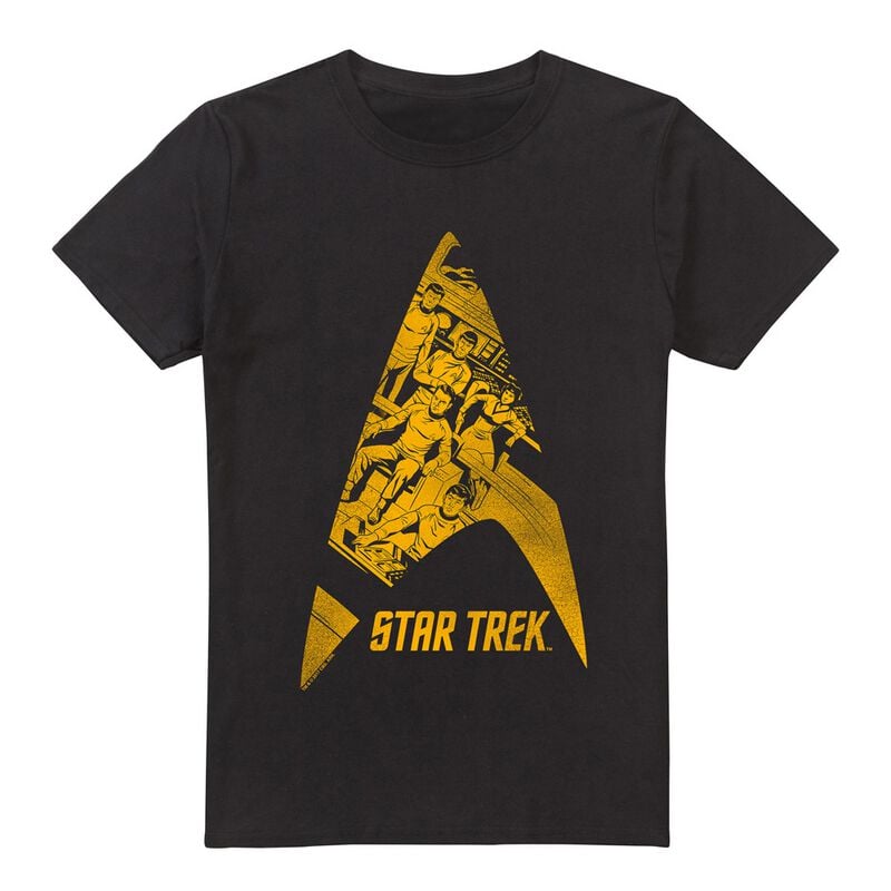 T-Shirt Manches courtes  de Star Trek - Delta Crew - M à 5XL - pour Homme - noir - Star Trek