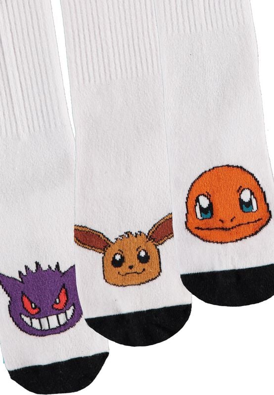 Chaussettes Gaming de Pokémon - Chaussettes - Sport - EU 35-38 - pour Homme - multicolore - Pokémon