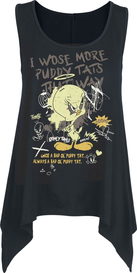 Top  de Looney Tunes - Titi - S à 3XL - pour Femme - noir - Looney Tunes