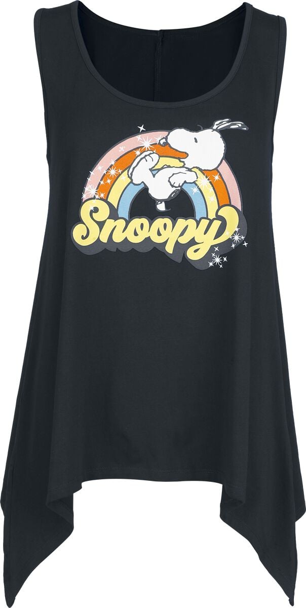 Top  de Snoopy - Snoopy - Rainbow - S à 3XL - pour Femme - noir - Snoopy