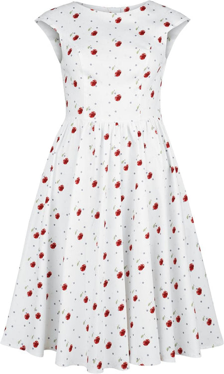 Robe mi-longue Rockabilly de H&R London - Cherry Bloom - Robe - XS à 3XL - pour Femme - multicolore - H&R London