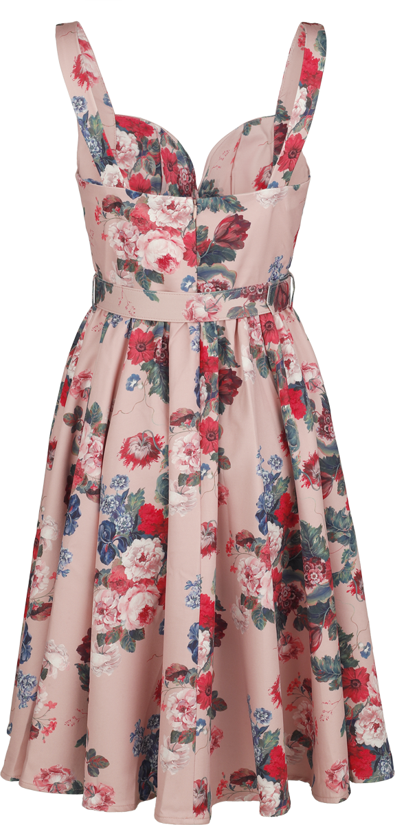 Robe mi-longue Rockabilly de H&R London - Flower Muse - Robe - S à XXL - pour Femme - multicolore - H&R London - View 2
