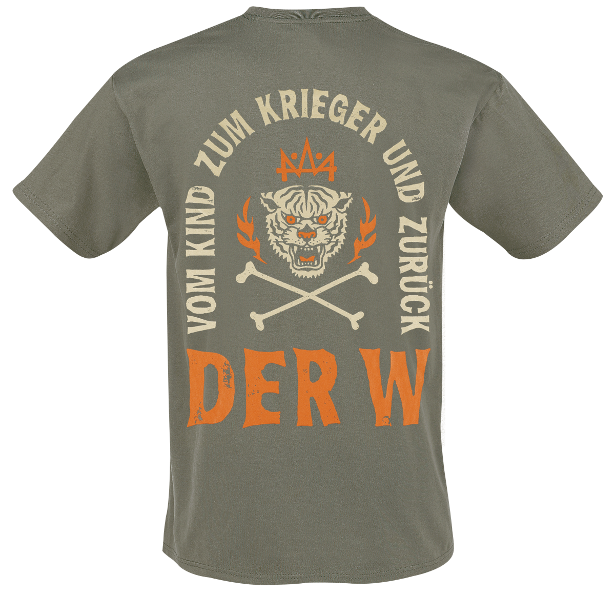 T-Shirt Manches courtes  de Der W - Krieger - S à 5XL - pour Homme - olive - Der W - View 2