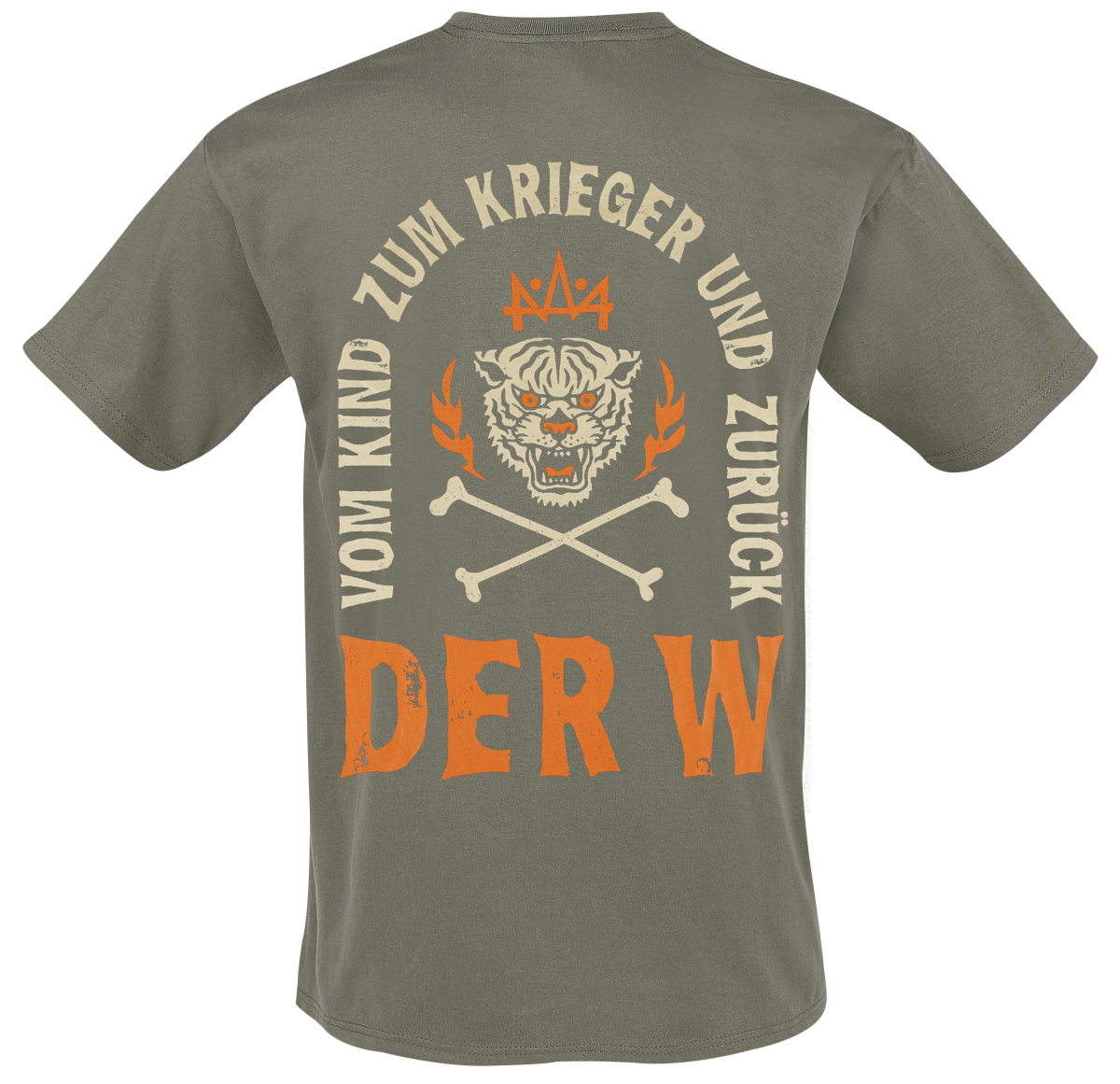 T-Shirt Manches courtes  de Der W - Krieger - S à 5XL - pour Homme - olive - Der W - View 2