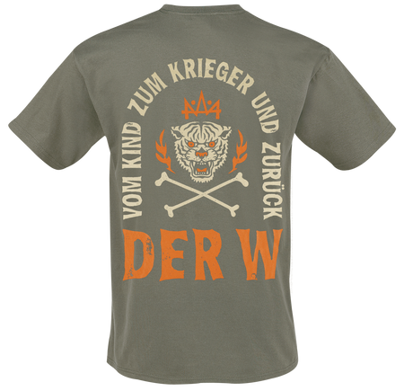 T-Shirt Manches courtes  de Der W - Krieger - S à 5XL - pour Homme - olive - Der W - View 2