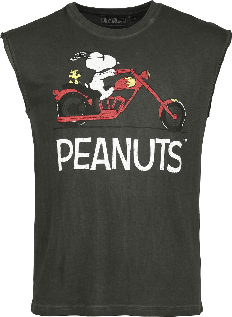 Débardeur  de Snoopy - Snoopy - Motorbike - S à 3XL - pour Homme - noir - Snoopy