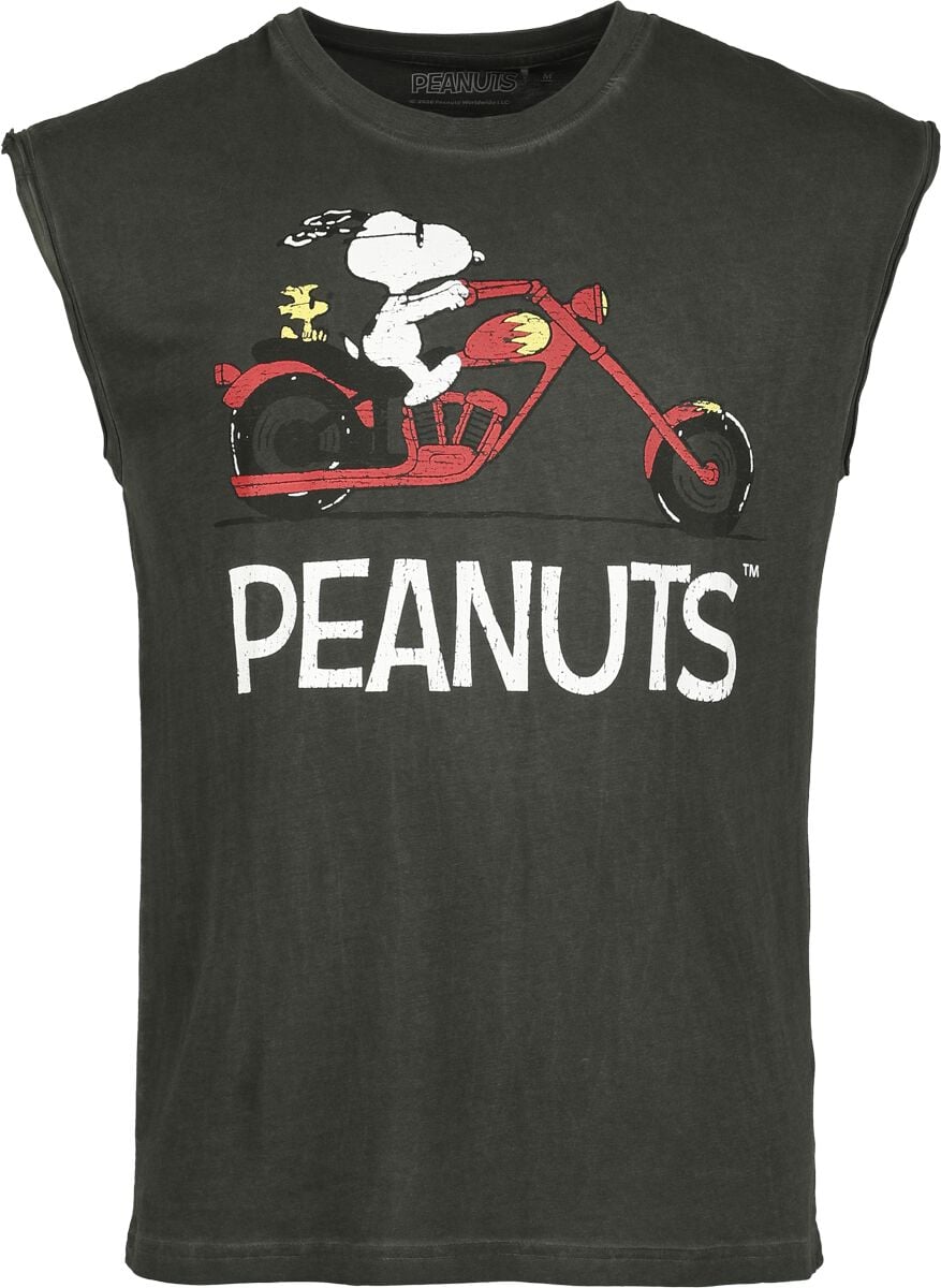 Débardeur  de Snoopy - Snoopy - Motorbike - S à 3XL - pour Homme - noir - Snoopy