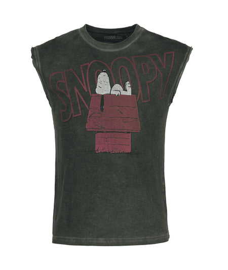 Débardeur  de Snoopy - Snoopy - Dog House - S à 3XL - pour Homme - noir - Snoopy