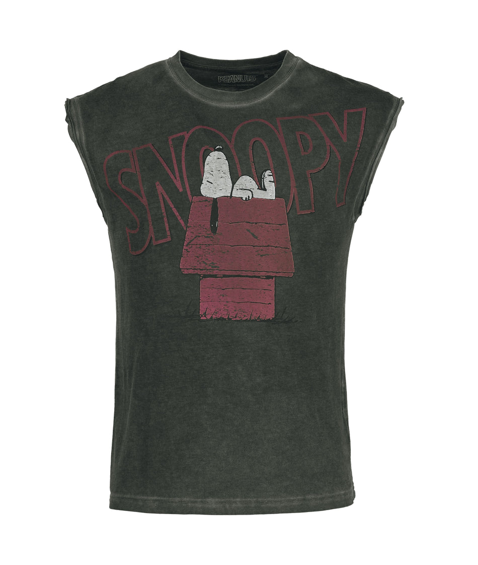 Débardeur  de Snoopy - Snoopy - Dog House - S à 3XL - pour Homme - noir - Snoopy