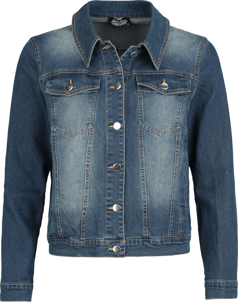 Veste en Jean Rockabilly de H&R London - Blue Rebel - XS à 4XL - pour Femme - bleu - H&R London
