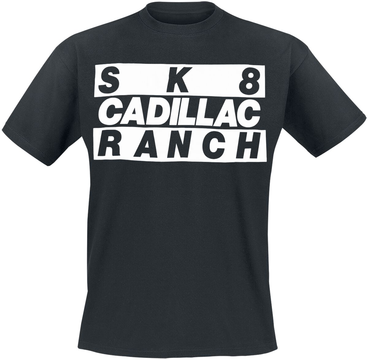 T-Shirt Manches courtes  de Der W - Cadillac Ranch - S à 3XL - pour Homme - noir - Der W