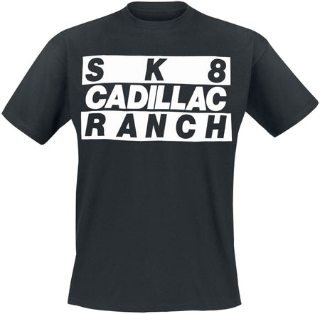 T-Shirt Manches courtes  de Der W - Cadillac Ranch - S à 3XL - pour Homme - noir - Der W