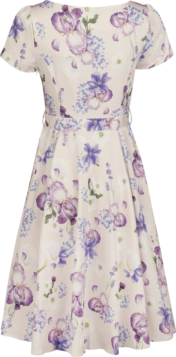 Robe mi-longue Rockabilly de H&R London - Soft Flora - Robe - XS à XL - pour Femme - multicolore - H&R London - View 2