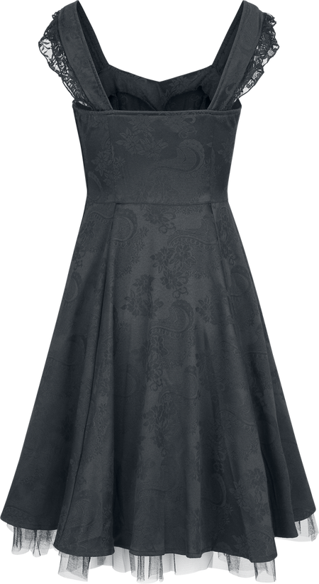 Robe mi-longue Rockabilly de H&R London - Black Orchid - Robe Swing - XS à 3XL - pour Femme - noir - H&R London - View 2
